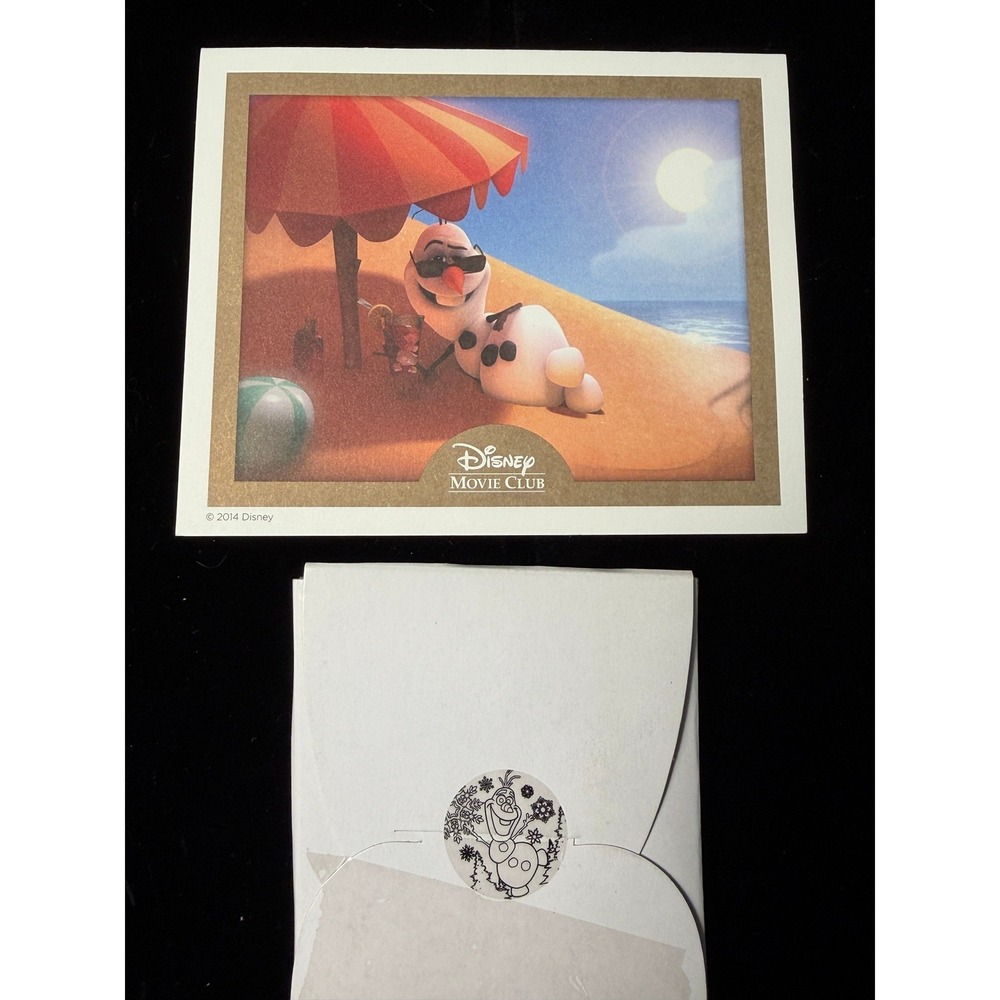 Disney Movie Club Frozen Olaf Summer Beach VIP Limited Series Pin COA 2014